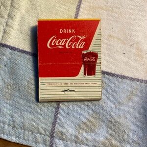 Vintage Intact Coca Cola Matchbook For Collector